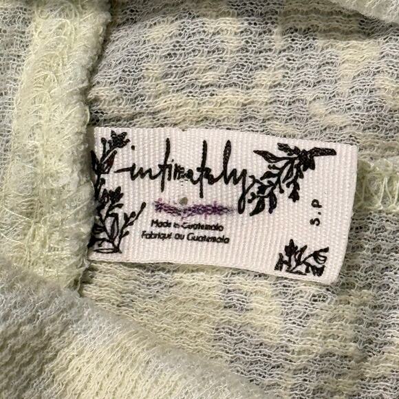 Intimately Free People Top Thermal Turtleneck Minimalist Boho Floral Sheer Small - Picture 3 of 5